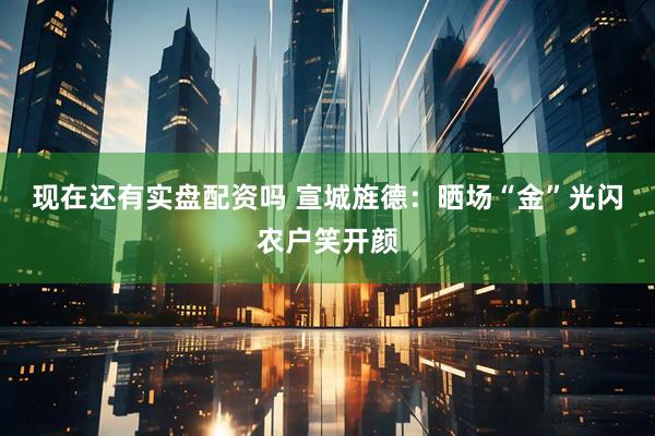 现在还有实盘配资吗 宣城旌德：晒场“金”光闪农户笑开颜